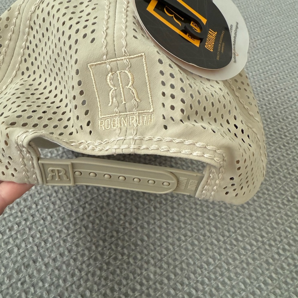 Robin Ruth Light Tan Perforated Cap - Picture 2 of 2